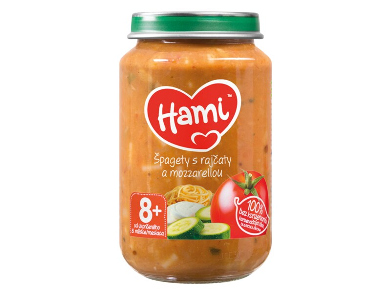 Hami příkrm Špagety s rajčaty a mozzarellou 200 g