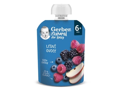 Gerber Natural kapsička lesní ovoce 6+ měsíců 90 g 