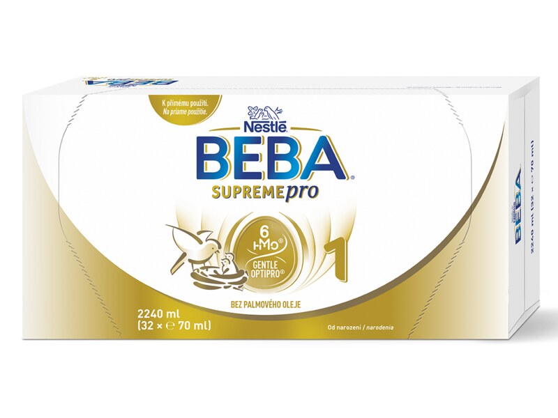 Beba SupremePro 1 6HMO počáteční kojenecké mléko 32x70 ml