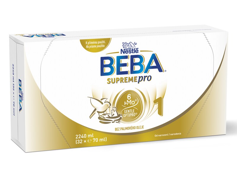 Beba SupremePro 1 6HMO počáteční kojenecké mléko 32x70 ml
