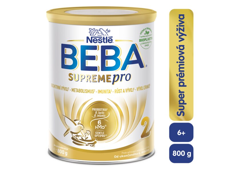 Beba SupremePro 2 6HMO pokračovací kojenecké mléko 800 g
