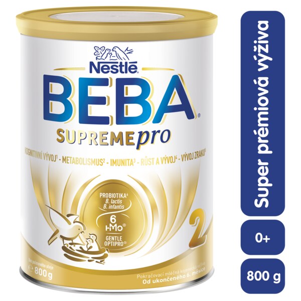 Beba SupremePro 2 6HMO pokračovací kojenecké mléko 800 g