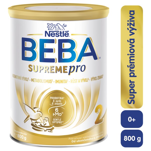 Beba SupremePro 2 6HMO pokračovací kojenecké mléko 800 g