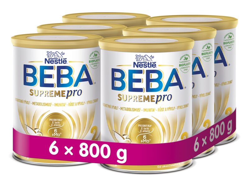 Beba SupremePro 2 6HMO pokračovací kojenecké mléko 800 g