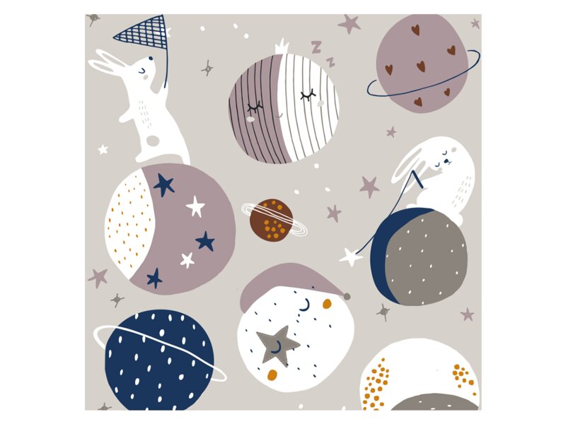 Kolorky Night Moments Vesmír dětské plenky XL 12-25 kg 25 ks 