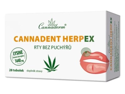Cannaderm Cannadent HerpEX rty bez puchýřů 28 tobolek Cannaderm Cannadent HerpEX rty bez puchýřů 28 tobolek