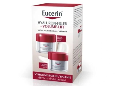 Eucerin Hyaluron-Filler + Volume Lift denní krém + noční krém 2x50 ml Eucerin Hyaluron-Filler + Volume Lift denní krém + noční krém 2x50 ml