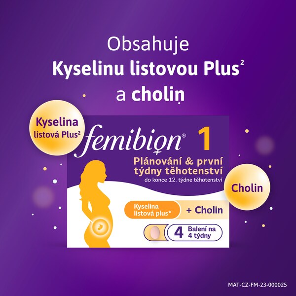 Femibion 1 Plánování a první týdny těhotenství 56 tablet