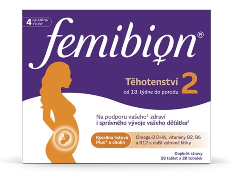 Femibion 2 Těhotenství 28 tablet + 28 tobolek