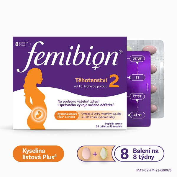 Femibion 2 Těhotenství 56 tablet + 56 tobolek Femibion 2 Těhotenství 56 tablet + 56 tobolek