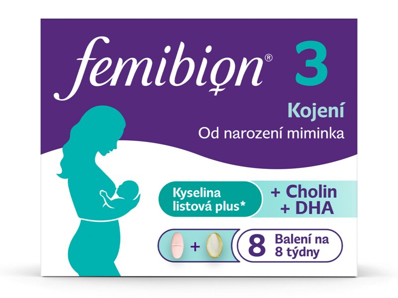 Femibion 3 Kojení 56 tablet + 56 tobolek