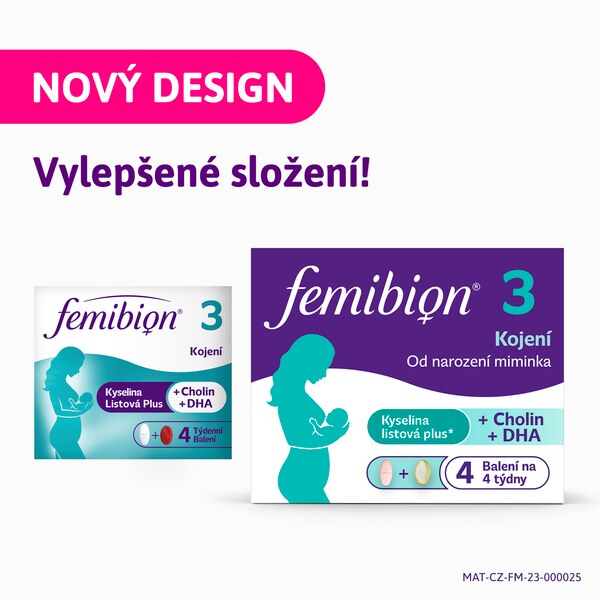Femibion 3 Kojení 56 tablet + 56 tobolek