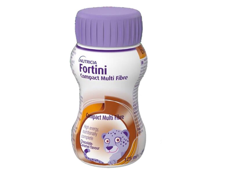 Fortini Compact Multi Fibre nápoj s příchutí čokoláda-karamel 4x125 ml