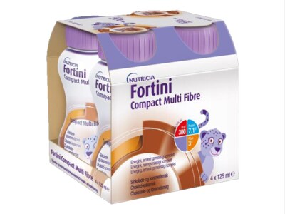 Fortini Compact Multi Fibre nápoj s příchutí čokoláda-karamel 4x125 ml Fortini Compact Multi Fibre nápoj s příchutí čokoláda-karamel 4x125 ml