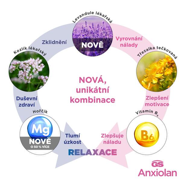 GS Anxiolan s levandulí 30 tablet
