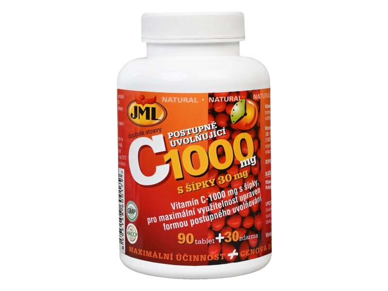 JML Vitamin C 1000 mg se šípky 120 tablet