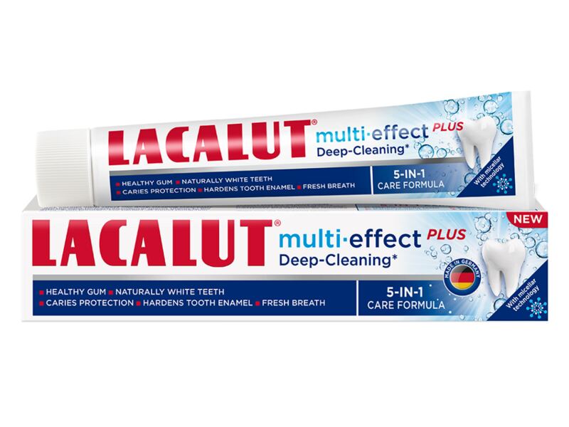 Lacalut Multi effect Plus micelární zubní pasta 75 ml
