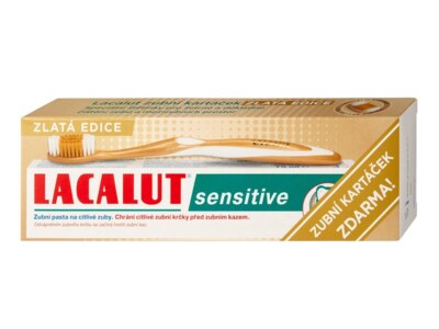 Lacalut Sensitive zubní pasta 75 ml Zlatá edice