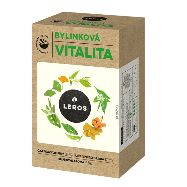 Leros Bylinková vitalita nálevové sáčky 20x2 g