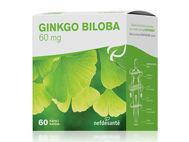 Nefdesanté Ginkgo Biloba 60 mg 60 kapslí Nefdesanté Ginkgo Biloba 60 mg 60 kapslí
