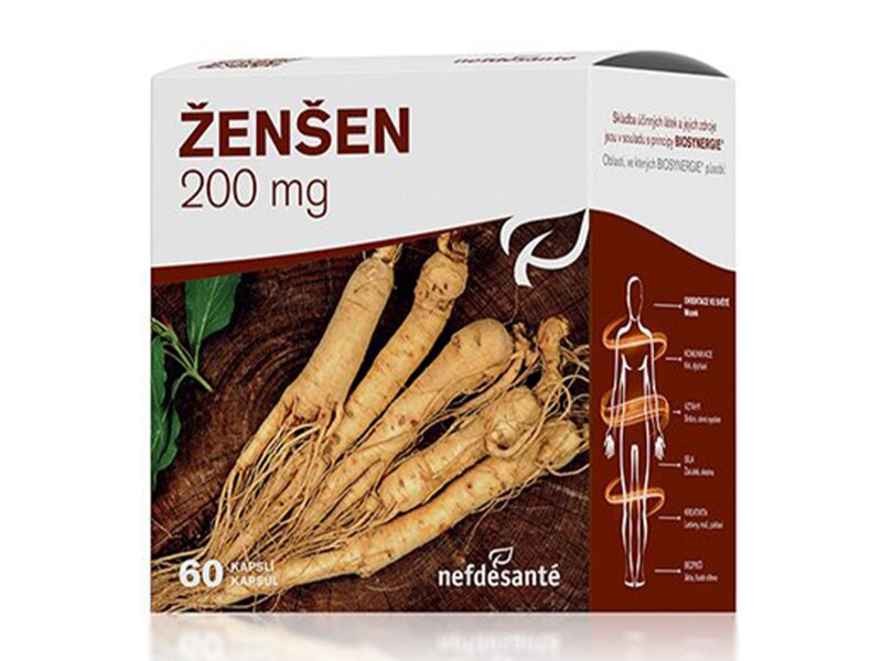 Nefdesanté Ženšen 200 mg 60 kapslí