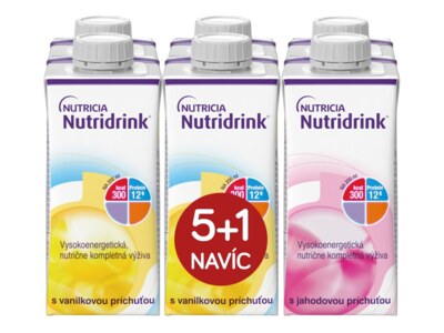 Nutridrink balíček 5+1 nápoj (jahoda+vanilka) 6x200 ml Nutridrink balíček 5+1 nápoj (jahoda+vanilka) 6x200 ml