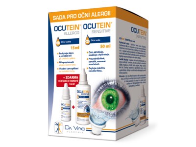 Ocutein Allergo oční kapky 15 ml + Ocutein Sensitive oční voda 50 ml