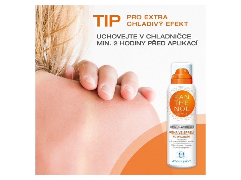 Panthenol Omega chladivá pěna po opalování 10% sprej 200 ml