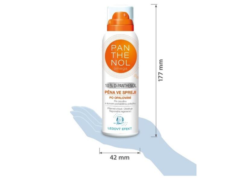 Panthenol Omega chladivá pěna po opalování 10% sprej 200 ml