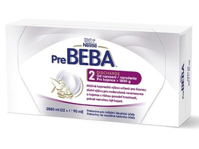 Nestlé PreBeba 2 Discharge mléčná kojenecká výživa 32x90 ml