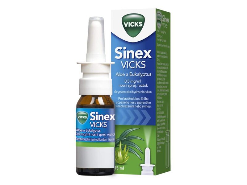 Sinex Vicks Aloe a Eukalyptus nosní sprej 15 ml