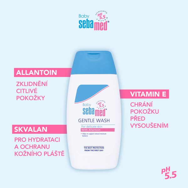 Sebamed Dětská mycí emulze extra jemná 200 ml