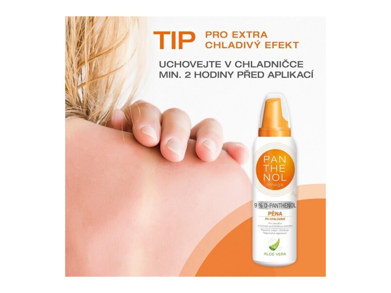 Panthenol Omega chladivá pěna s Aloe vera 9% sprej 200 ml