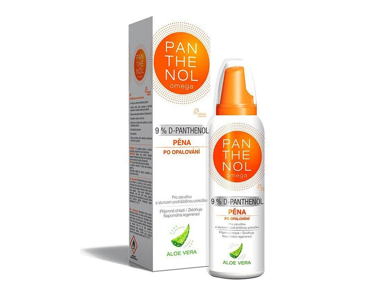 Panthenol Omega chladivá pěna s Aloe vera 9% sprej 200 ml Panthenol Omega chladivá pěna s Aloe vera 9% sprej 200 ml