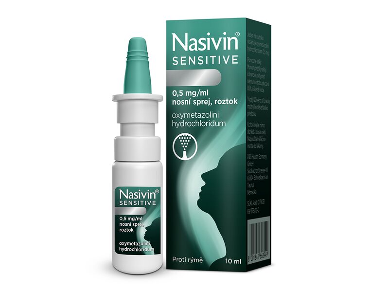 Nasivin Sensitive 0,5 mg/ml nosní sprej 10 ml