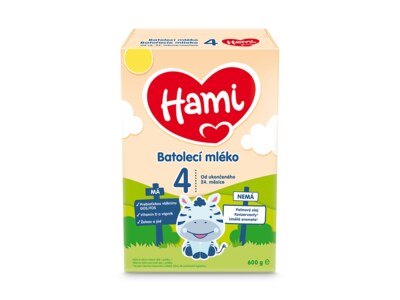Hami 4 batolecí mléko 24- 35 měsíců 600 g Hami 4 batolecí mléko 24- 35 měsíců 600 g