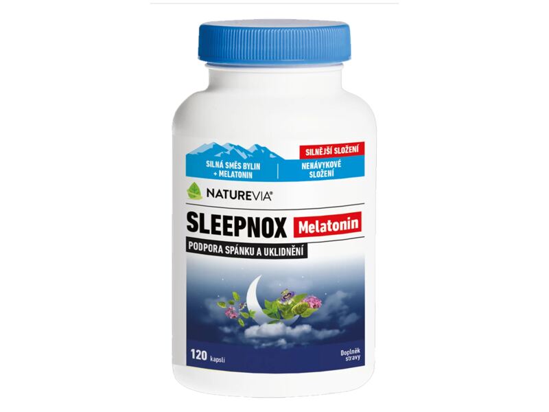 NatureVia Sleepnox melatonin 120 kapslí