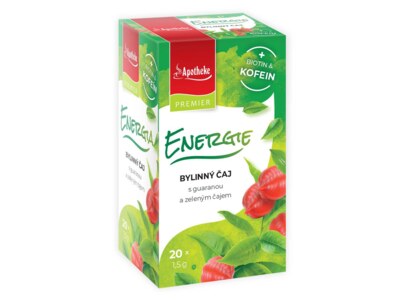 Apotheke Energie + biotin a cofein bylinný čaj nálevové sáčky 20x1,5 g Apotheke Energie + biotin a cofein bylinný čaj nálevové sáčky 20x1,5 g
