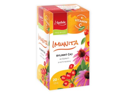 Apotheke Imunita bylinný čaj + vitamin C nálevové sáčky 20x1,5 g