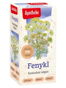Apotheke Fenykl obecný čaj nálevové sáčky20x2 g