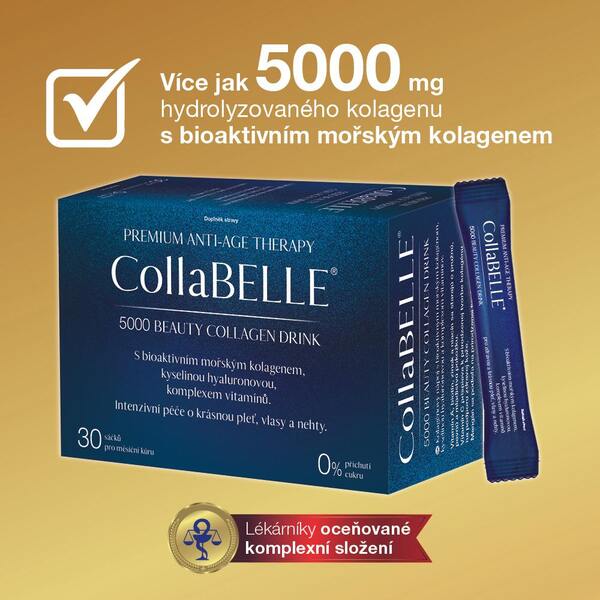 CollaBELLE® 5000 Beauty collagen drink 30 sáčků 1+1 ZDARMA