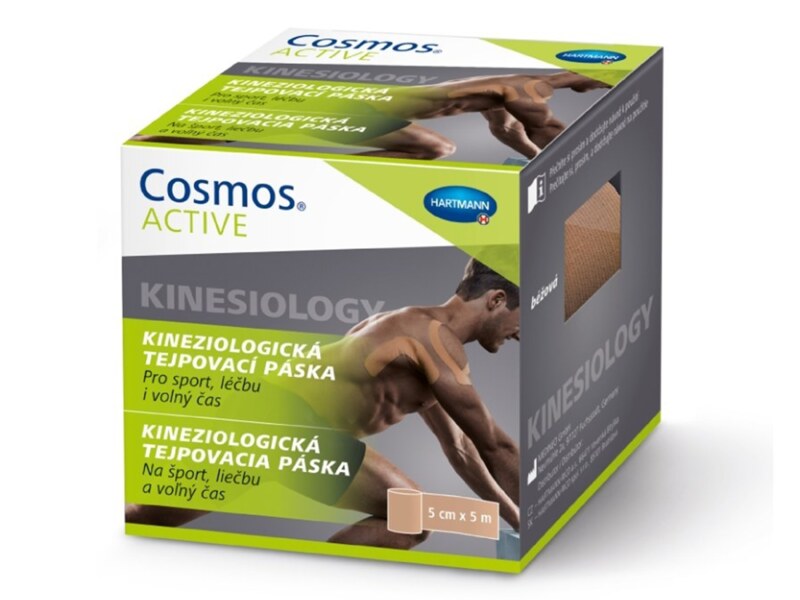 Cosmos Active Kinezio tejpovací páska béžová 5 cm x 5 m 1 ks