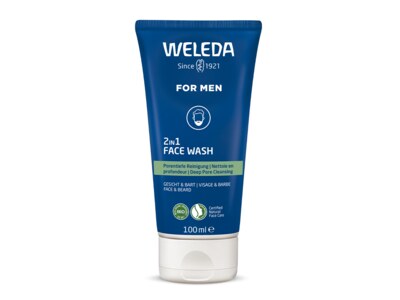 Weleda For Men 2v1 Čisticí gel na obličej a vousy 100 ml