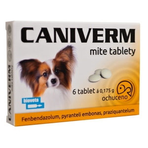 Caniverm mite 0,175 g 6 tablet
