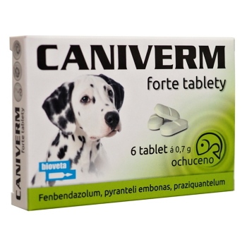 Caniverm Forte 0,7 g 6 tablet