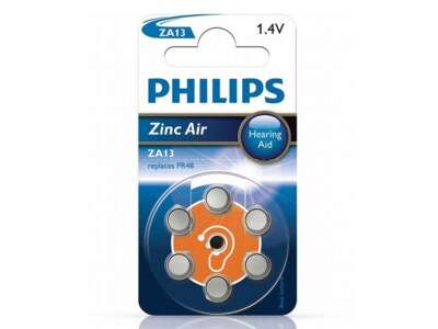 Philips ZA 13B6A/00 baterie do naslouchadel 6 ks Philips ZA 13B6A/00 baterie do naslouchadel 6 ks
