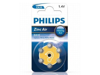 Philips ZA 10B6A/00 baterie do naslouchadel 6 ks Philips ZA 10B6A/00 baterie do naslouchadel 6 ks