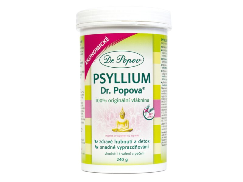 Dr. Popov Psyllium indická rozpustná vláknina 240 g