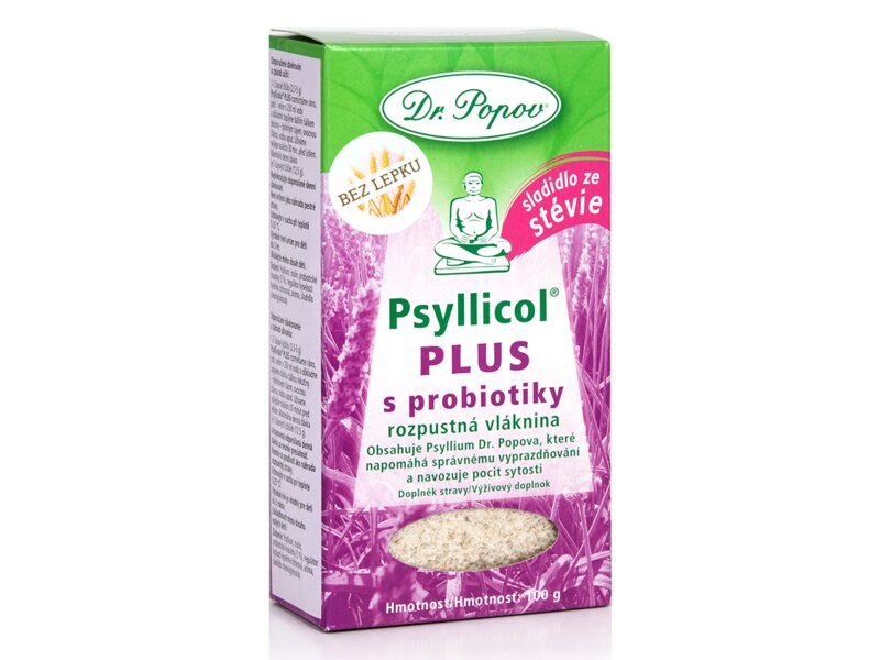 Dr. Popov Psyllicol PLUS s probiotiky 100 g
