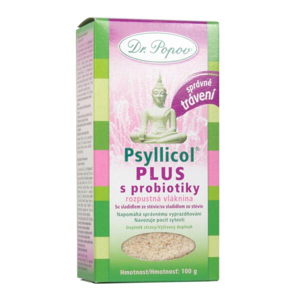 Dr. Popov Psyllicol PLUS s probiotiky 100 g